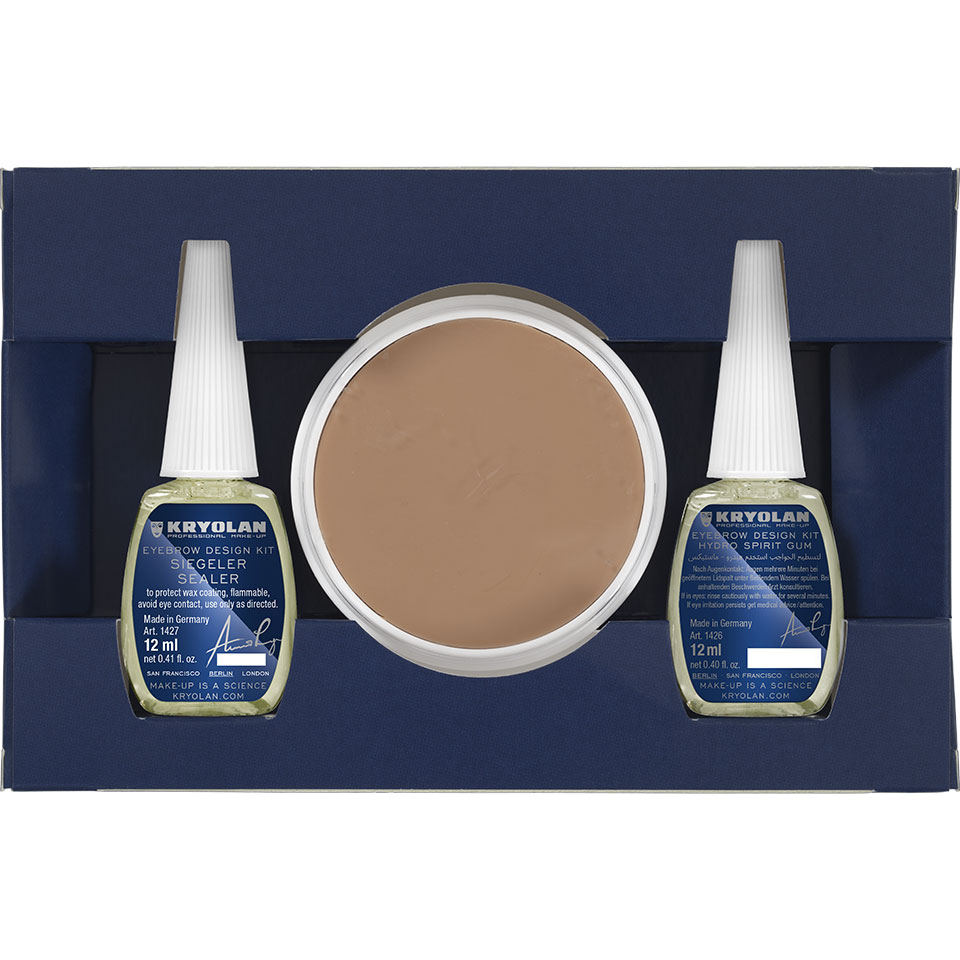 Kryolan Eyebrow Design Kit - Drag Eyebrow Blocking Kit