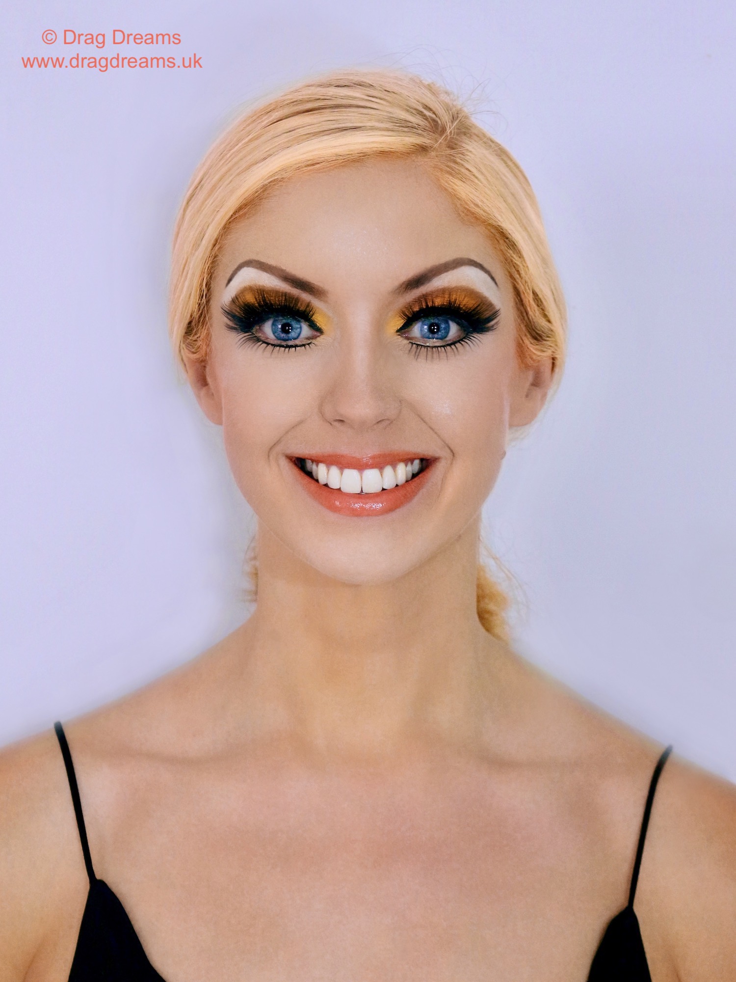 glamorous drag makeup look London drag queen makeup