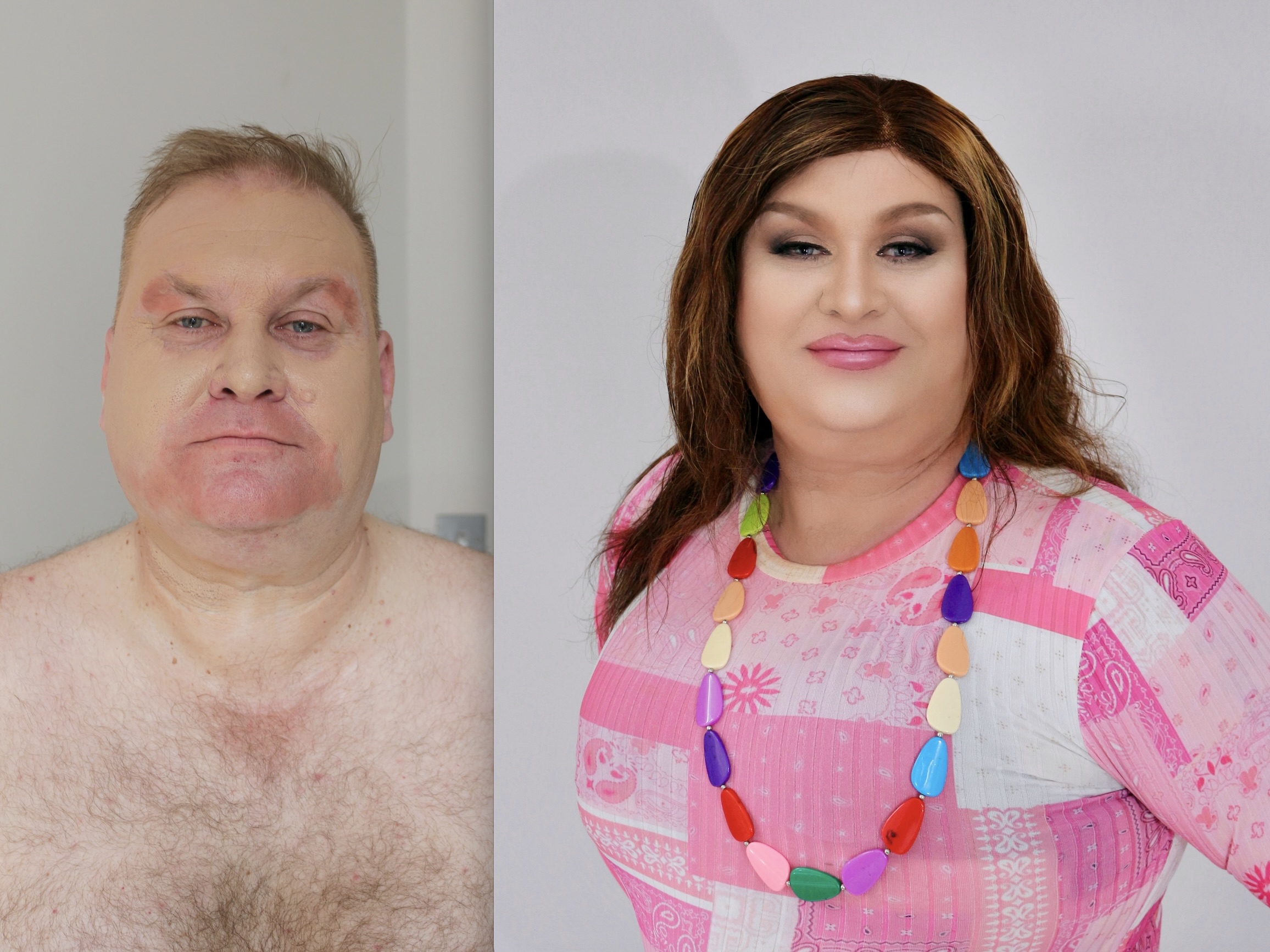 boy to girl makeup London MUA man to woman make-up